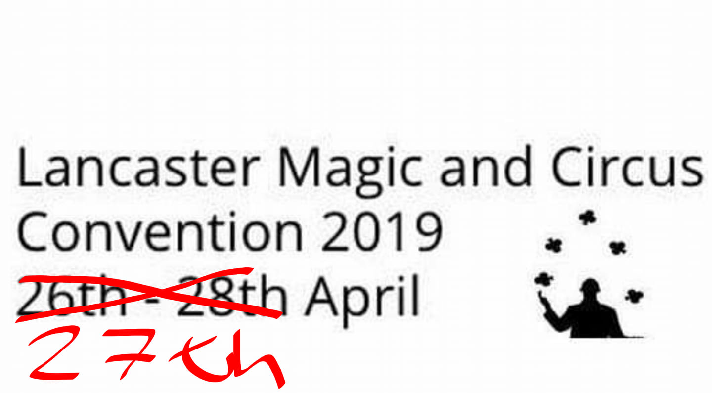 Lancaster Magic and Circus Convention 2019